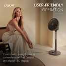 Duux Whisper 3 Grey Pedestal Fan - 13 Inch