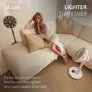 Duux Whisper 3 Grey Pedestal Fan - 13 Inch