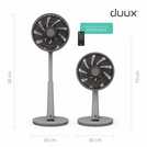 Duux Whisper 3 Grey Pedestal Fan - 13 Inch
