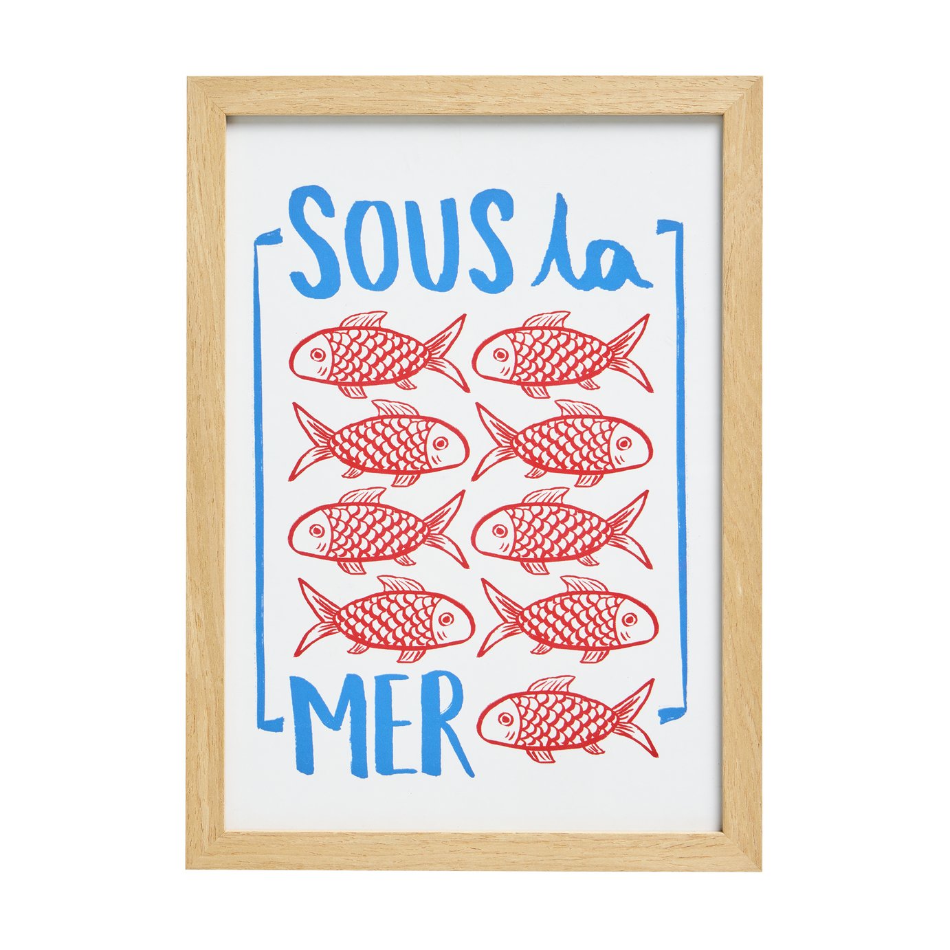 Argos Home Sous la Mer Framed Wall Art - A4