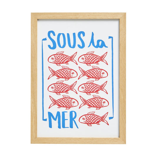 Argos Home Sous la Mer Framed Wall Art - A4