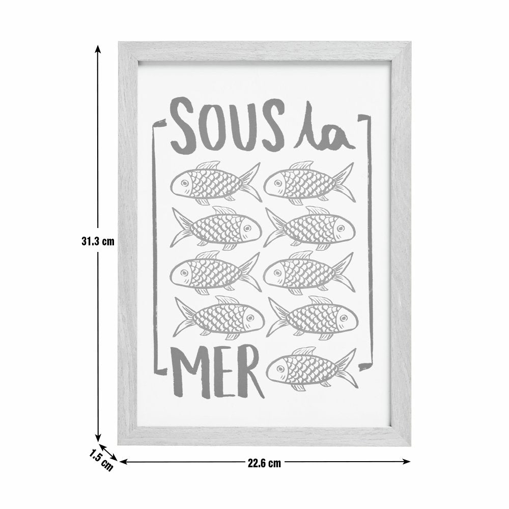Argos Home Sous la Mer Framed Wall Art - A4