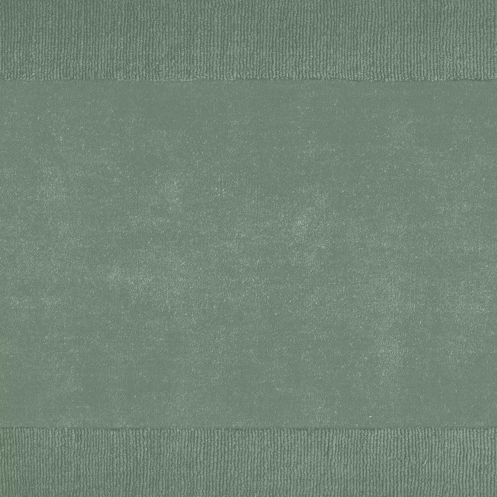 Habitat Simple Border Green Wool Cut Pile Runner - 66x200cm