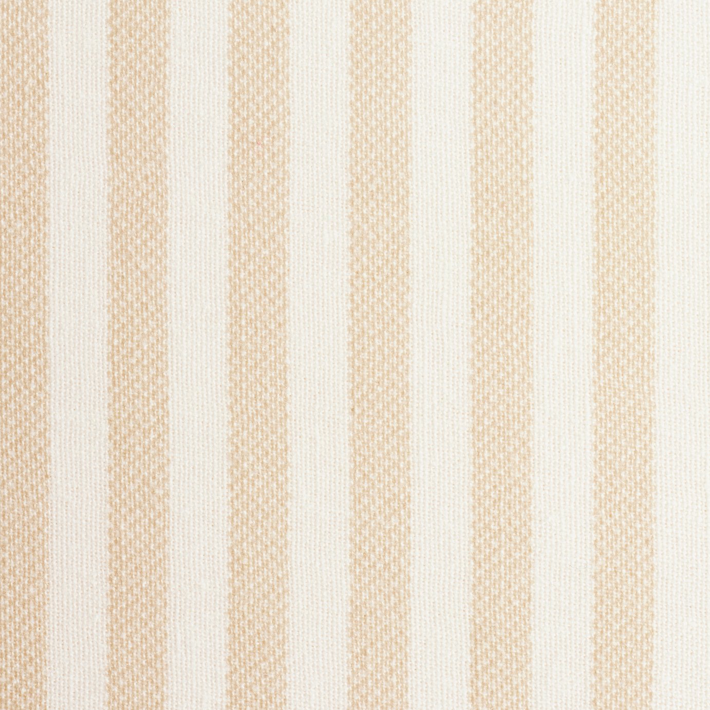 Habitat Oxford Printed Stripe Neutral Pillowcase