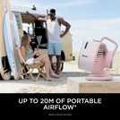 Shark FlexBreeze HydroGo Pink Misting Pedestal Fan - 6 Inch