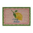 Argos Home Ciao Bella Lemon Coir Pink Doormat - 40x60cm