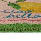 Argos Home Ciao Bella Lemon Coir Pink Doormat - 40x60cm