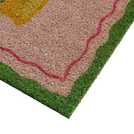 Argos Home Ciao Bella Lemon Coir Pink Doormat - 40x60cm