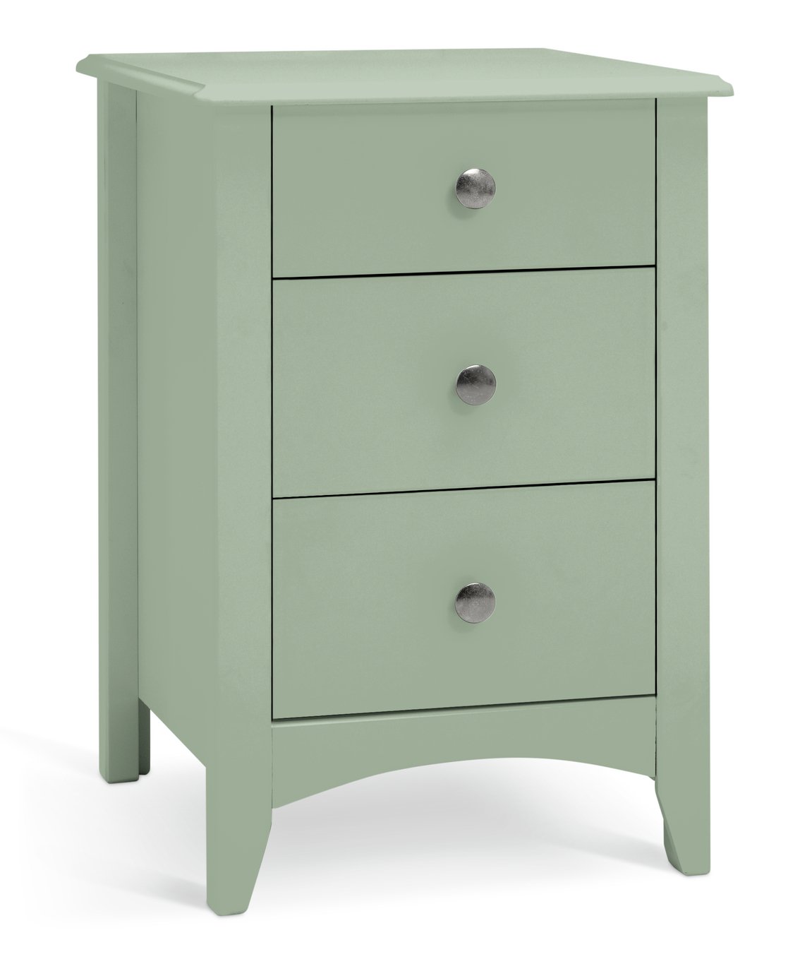 Argos Home Minato 3 Drawer Bedside Table - Sage Green