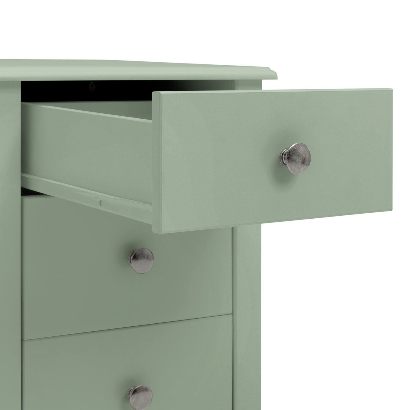 Argos Home Minato 3 Drawer Bedside Table - Sage Green
