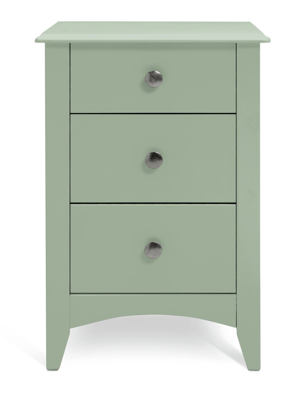 Argos Home Minato 3 Drawer Bedside Table - Sage Green