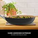 Ninja Extended Life Ceramic 3 Piece Aluminium Saucepan Set