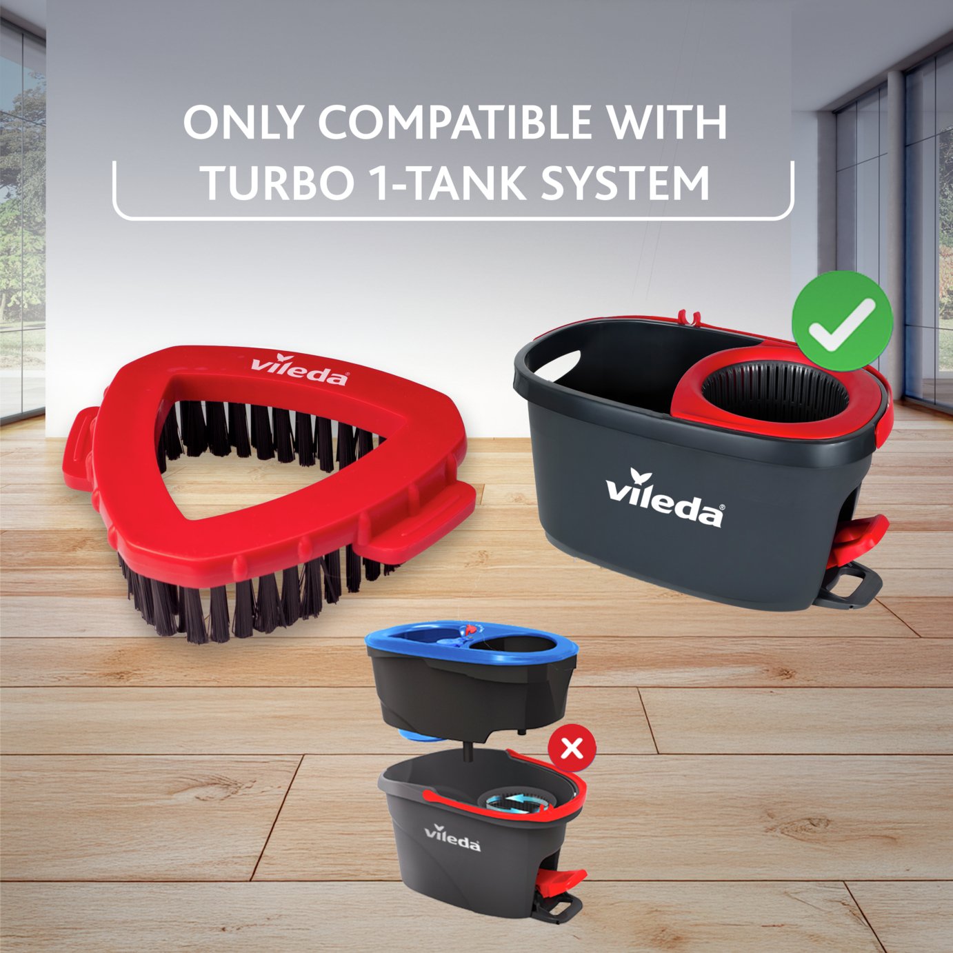 Vileda Turbo Spin Scrub Brush