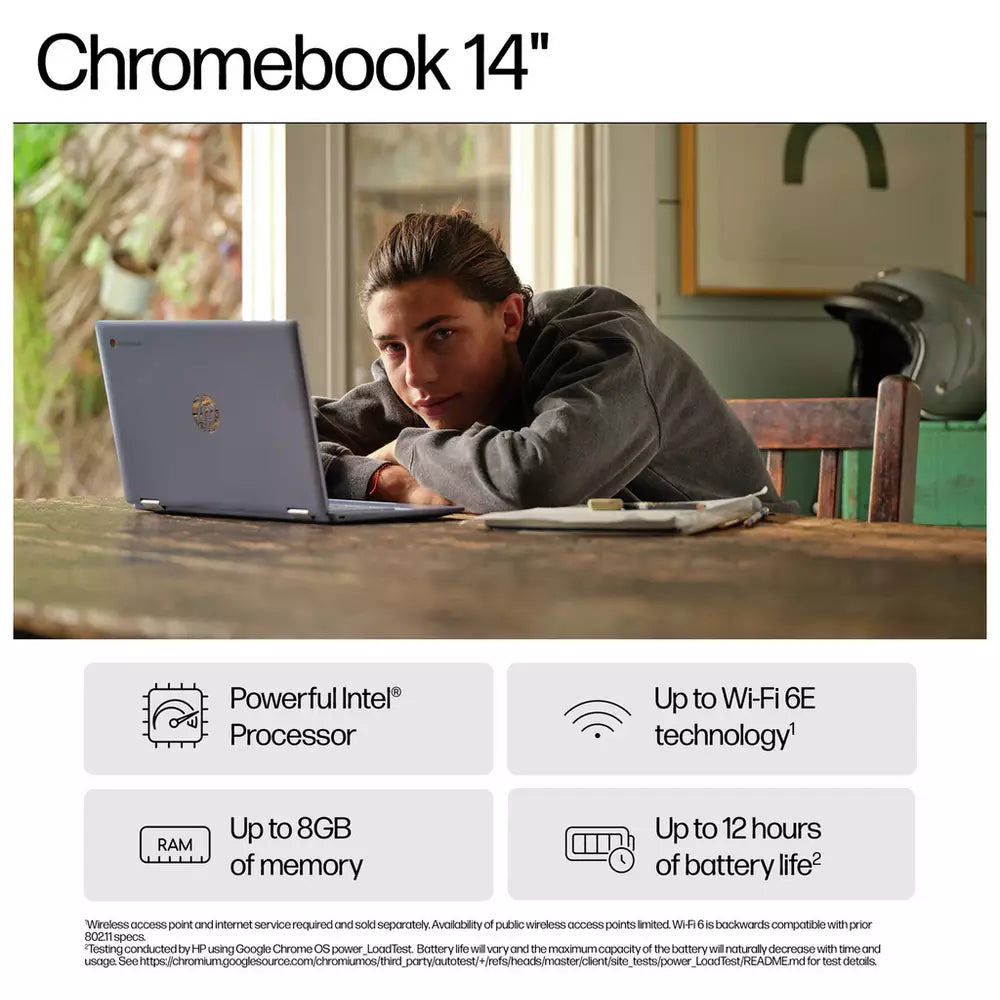 HP 14a-nf0002na 14in Intel N100 4GB 128GB Chromebook