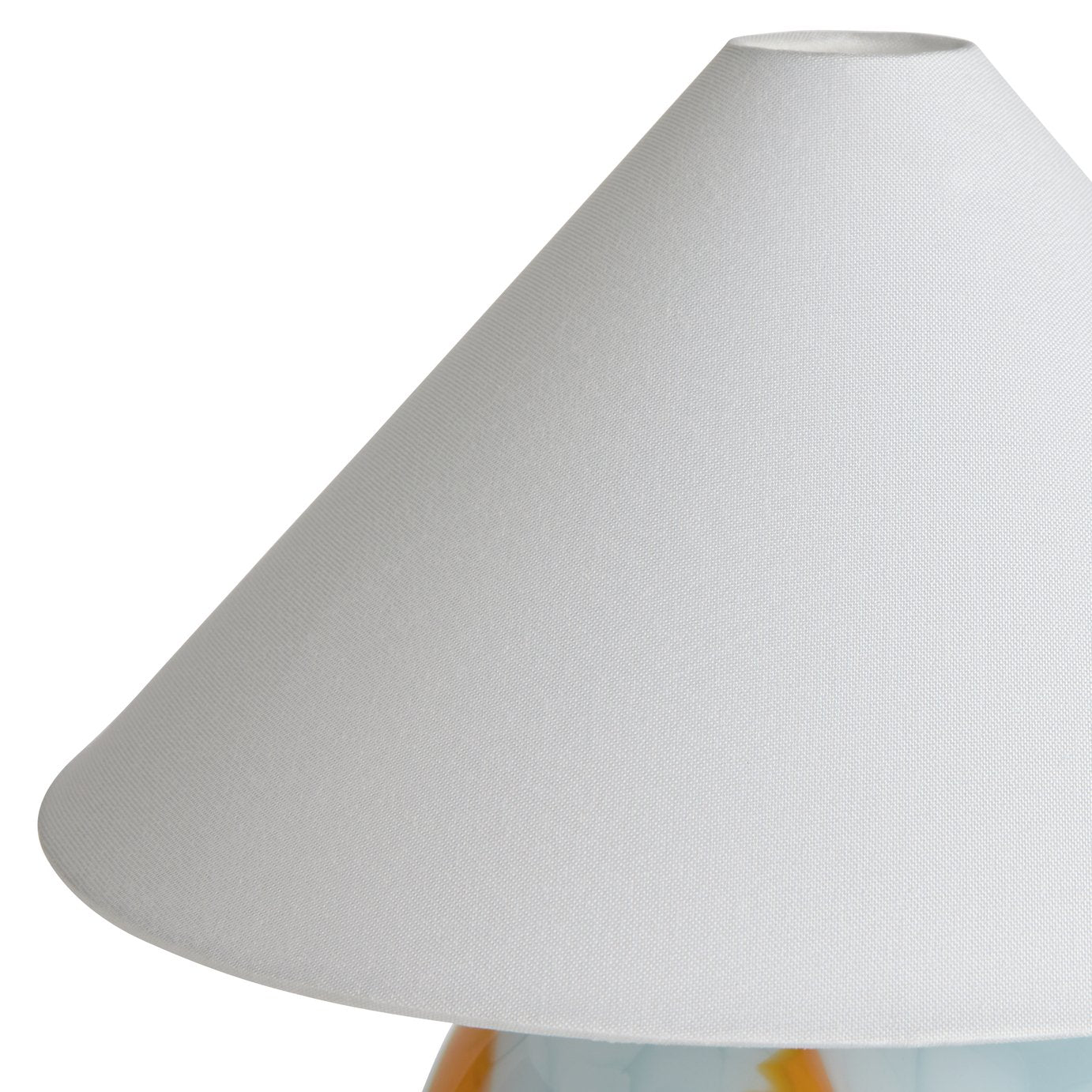 Habitat Rae Confetti Glass Table Lamp - Blue & White