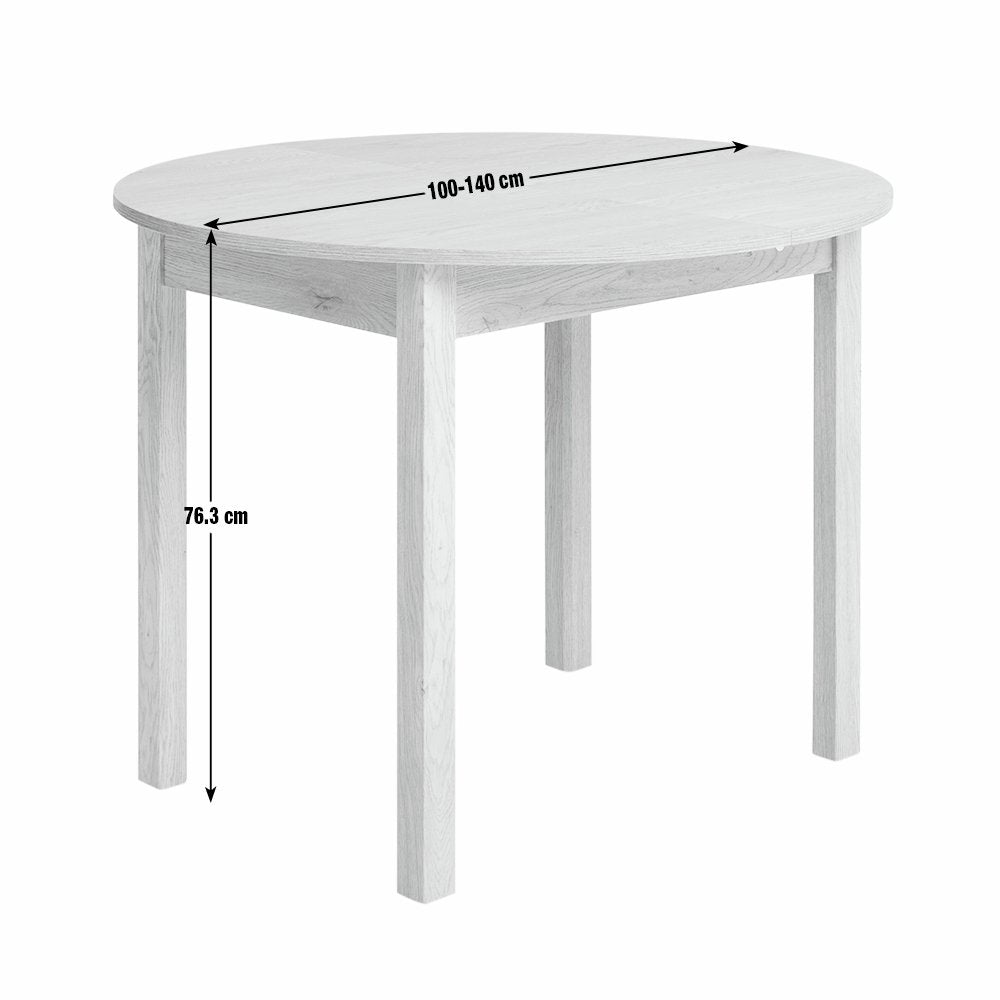 Argos Home Sendi Extend 2-4 Wood Effect Dining Table - Oak