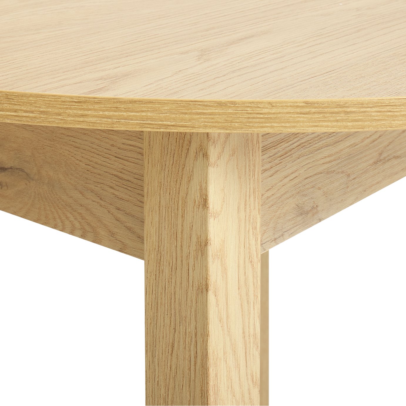 Argos Home Sendi Extend 2-4 Wood Effect Dining Table - Oak