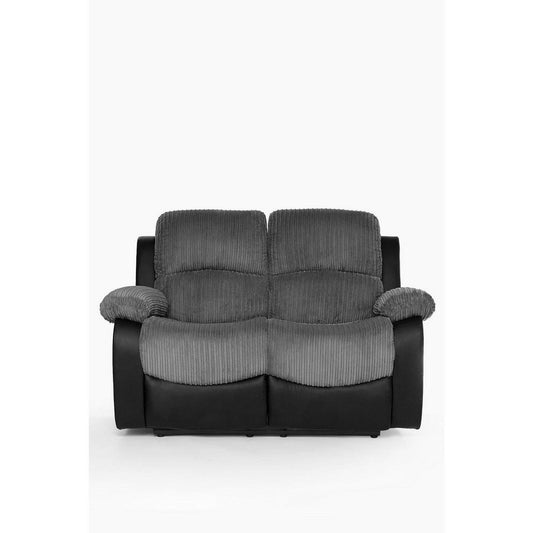 Canterbury Cord/Faux Leather Recliner 2 Seater Sofa