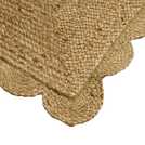 Argos Home Scallop Braided Natural Jute Doormat - 60x90cm