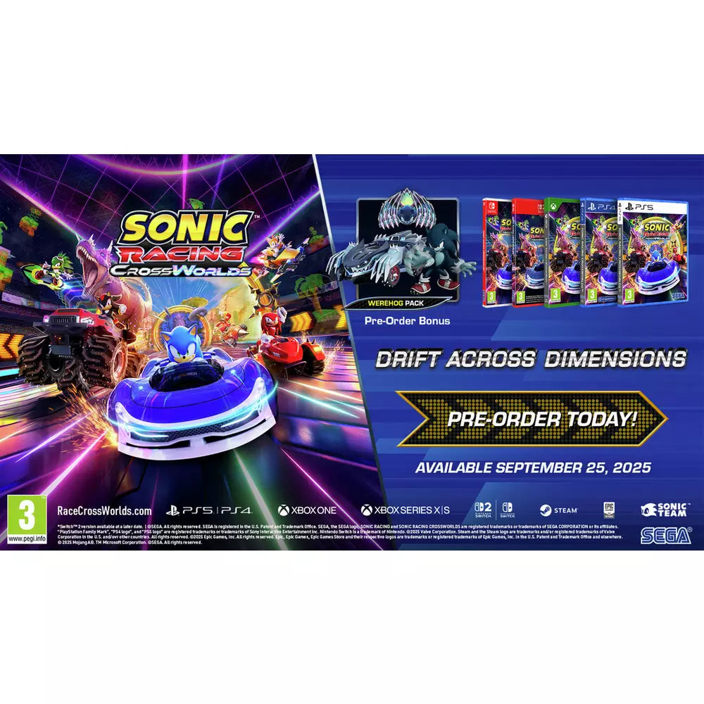 Sonic Racing: CrossWorlds Nintendo Switch Game