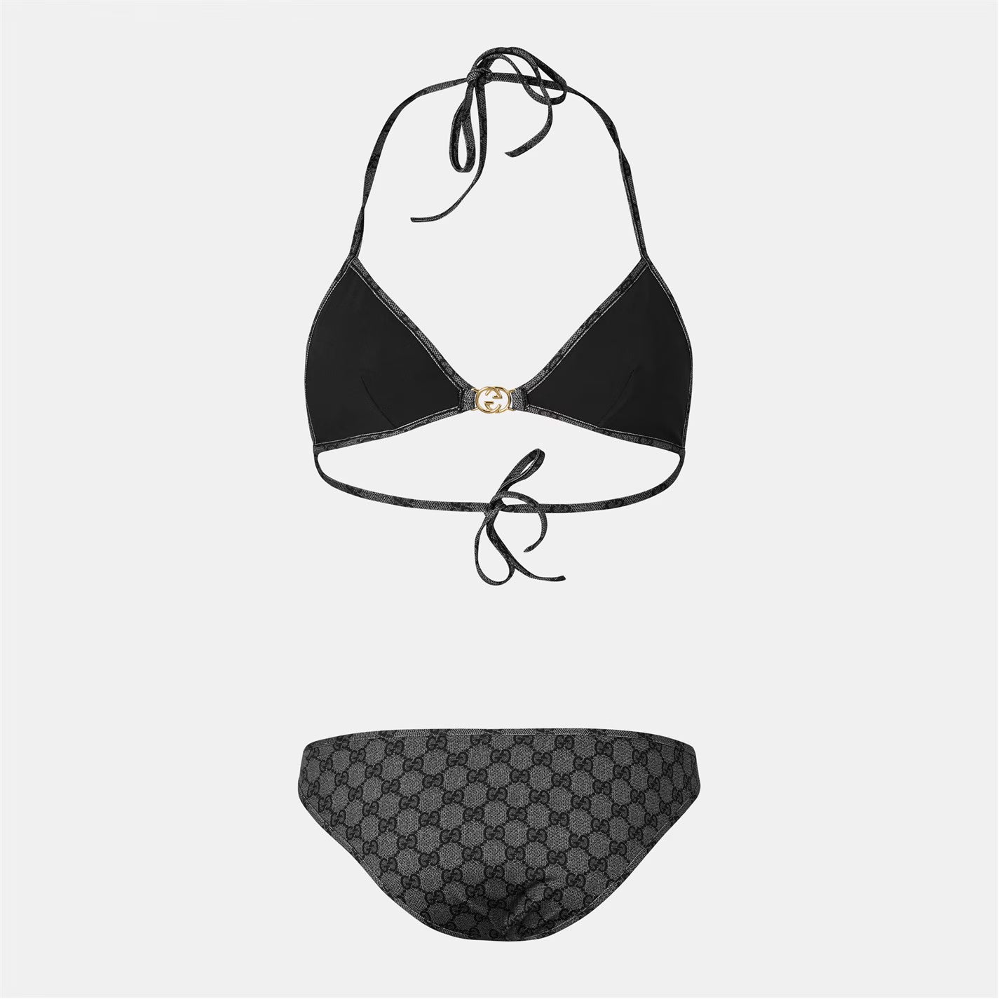 Women's GG Pattern Adjustable Quick-Drying Bikini Set