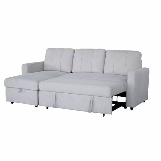 Aspire Nexis Left Hand Storage Chaise Sofa Bed- Grey