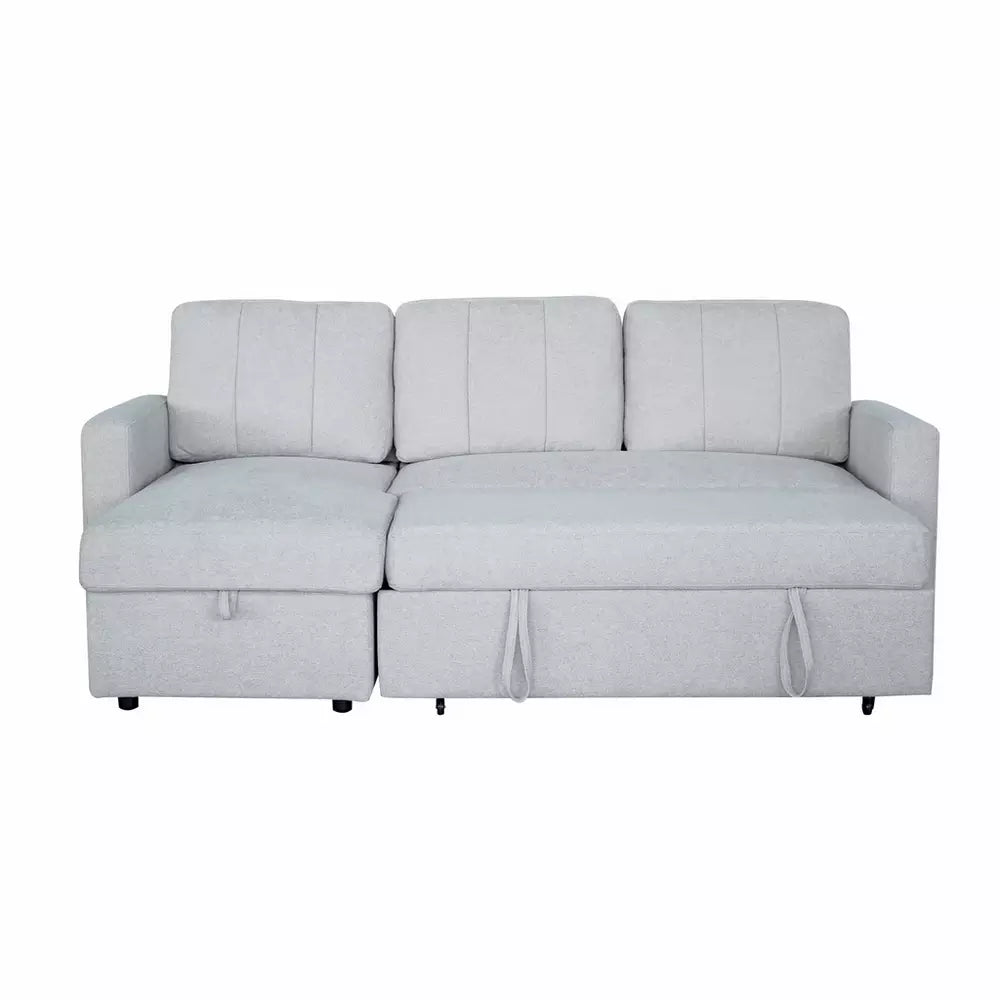 Aspire Nexis Left Hand Storage Chaise Sofa Bed- Grey