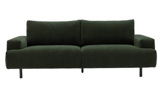 Habitat Julien Fabric 3 Seater Sofa - Green
