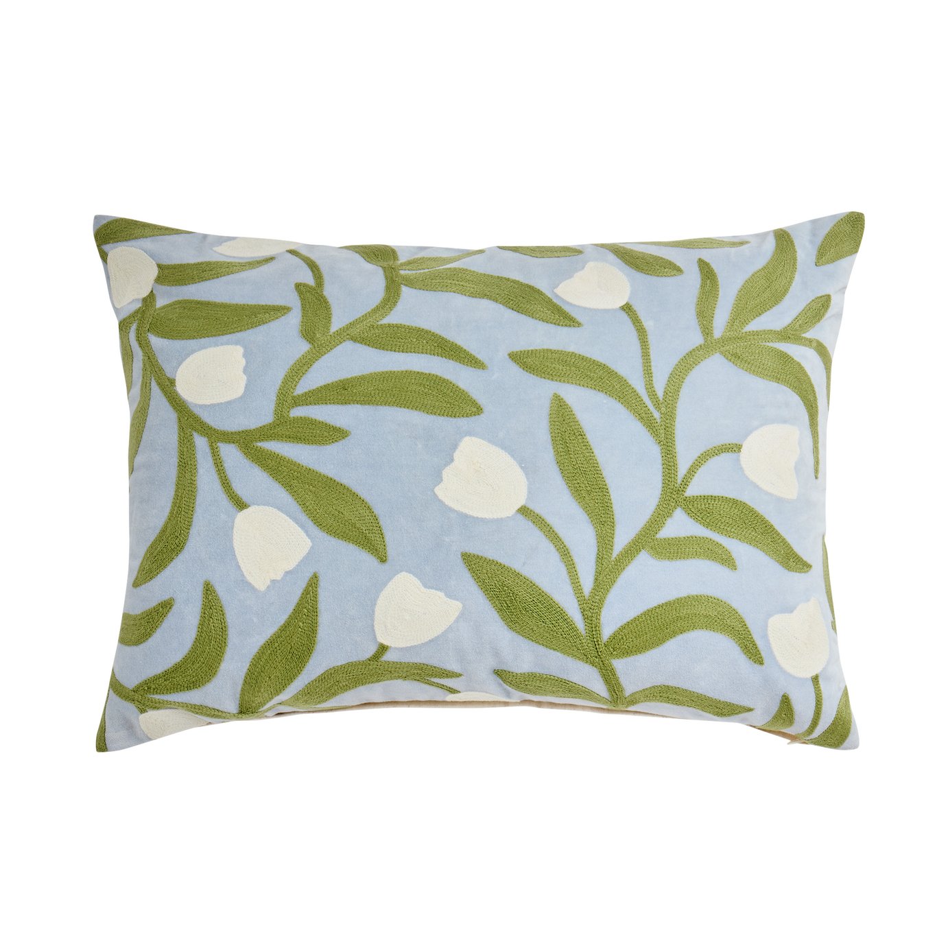 Habitat x Scion Odette Crewel Embroidery Cushion - 40x55cm