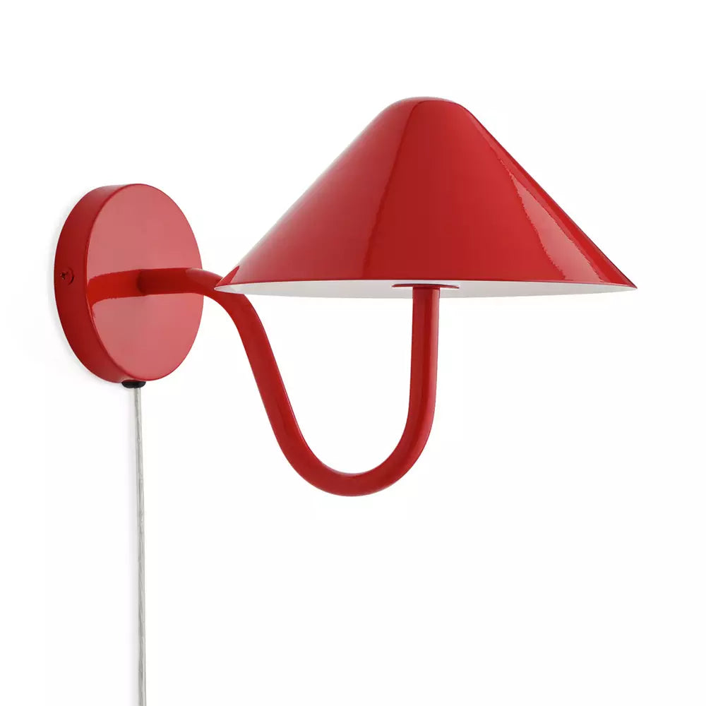 Habitat Wave Metal Wall Light - Red