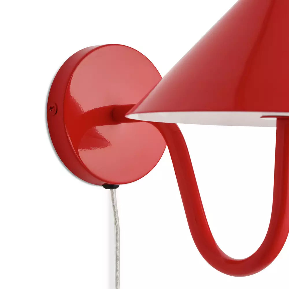 Habitat Wave Metal Wall Light - Red