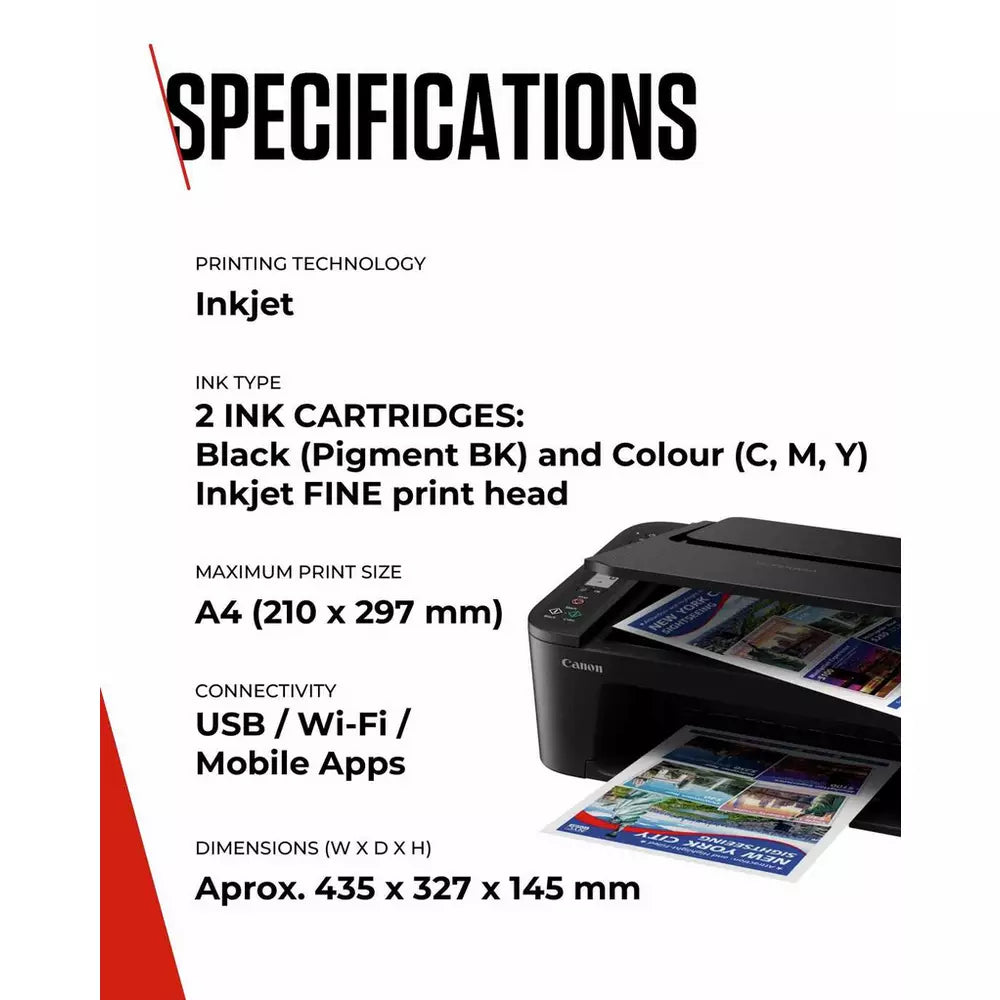 Canon PIXMA TS3750i Wireless Inkjet Printer- Black