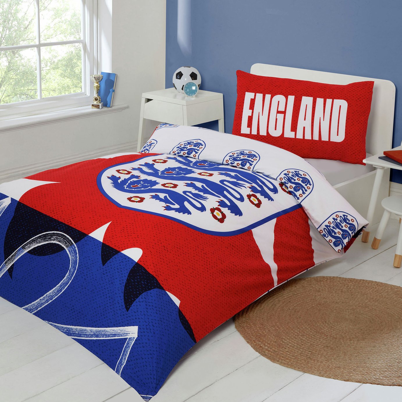 England FC Kids Blue Bedding Set - Single