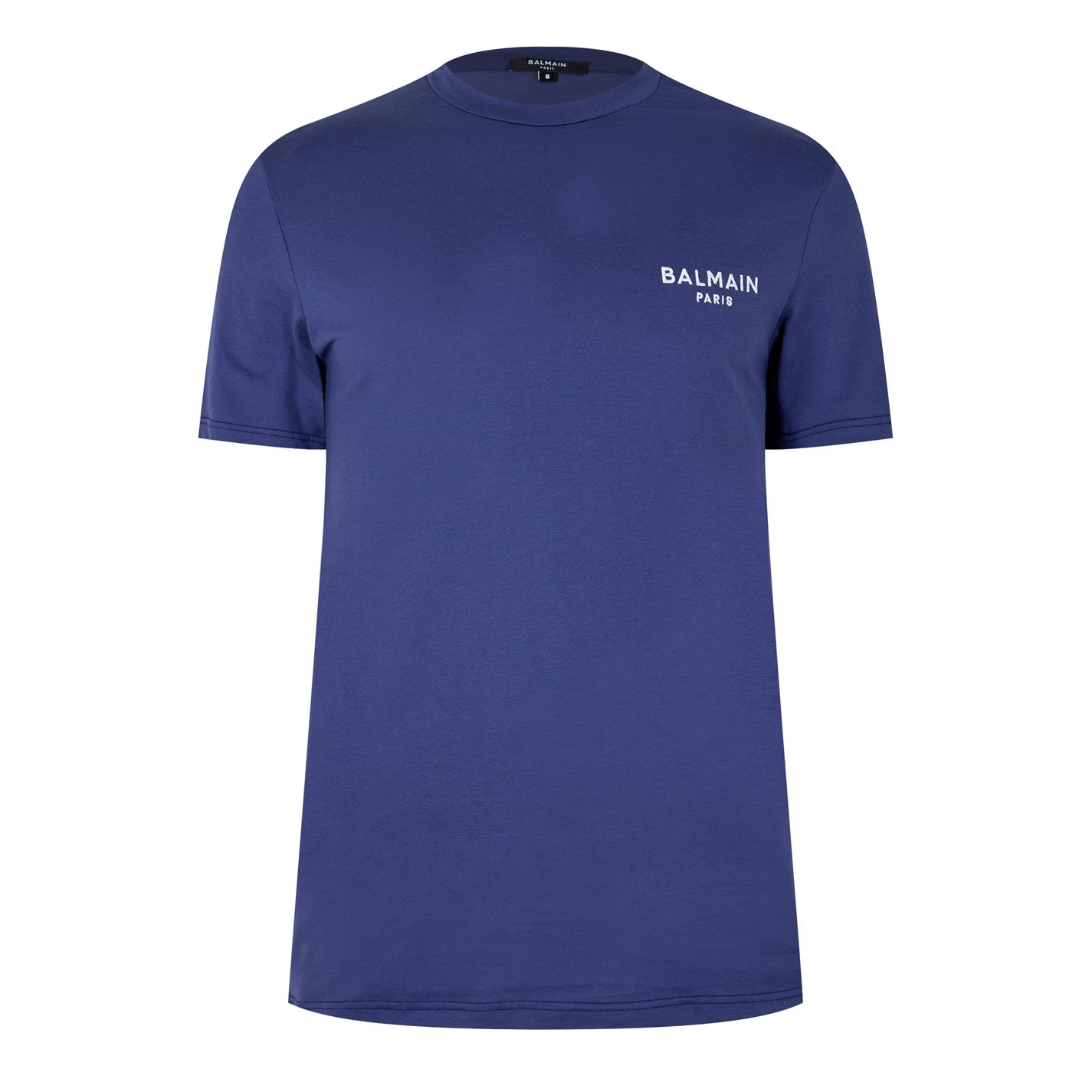 BALMAIN Men's Cotton Chest Logo T-Shirt