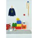 LEGO Storage Brick 4 Knobs - Yellow