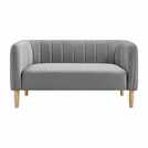 Argos Home Pandora Velvet 2 Seater Sofa - Grey