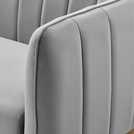 Argos Home Pandora Velvet 2 Seater Sofa - Grey