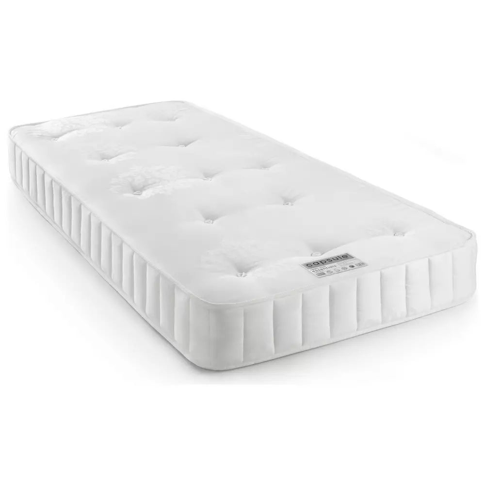 Julian Bowen Elba Trundle Day Bed & 2 Mattresses - White