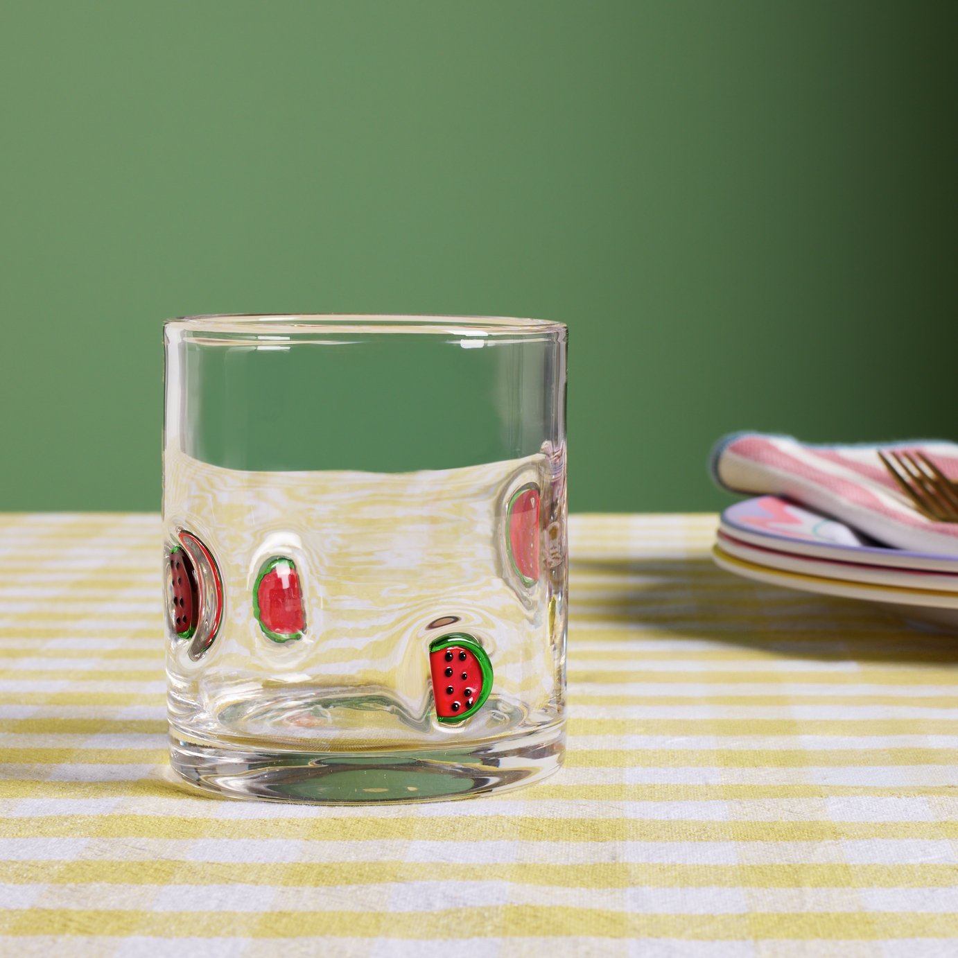 Argos Home Watermelon Glass Tumbler