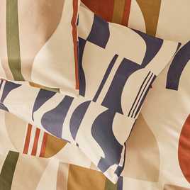 Habitat Geo Off White Bedding Set - Single