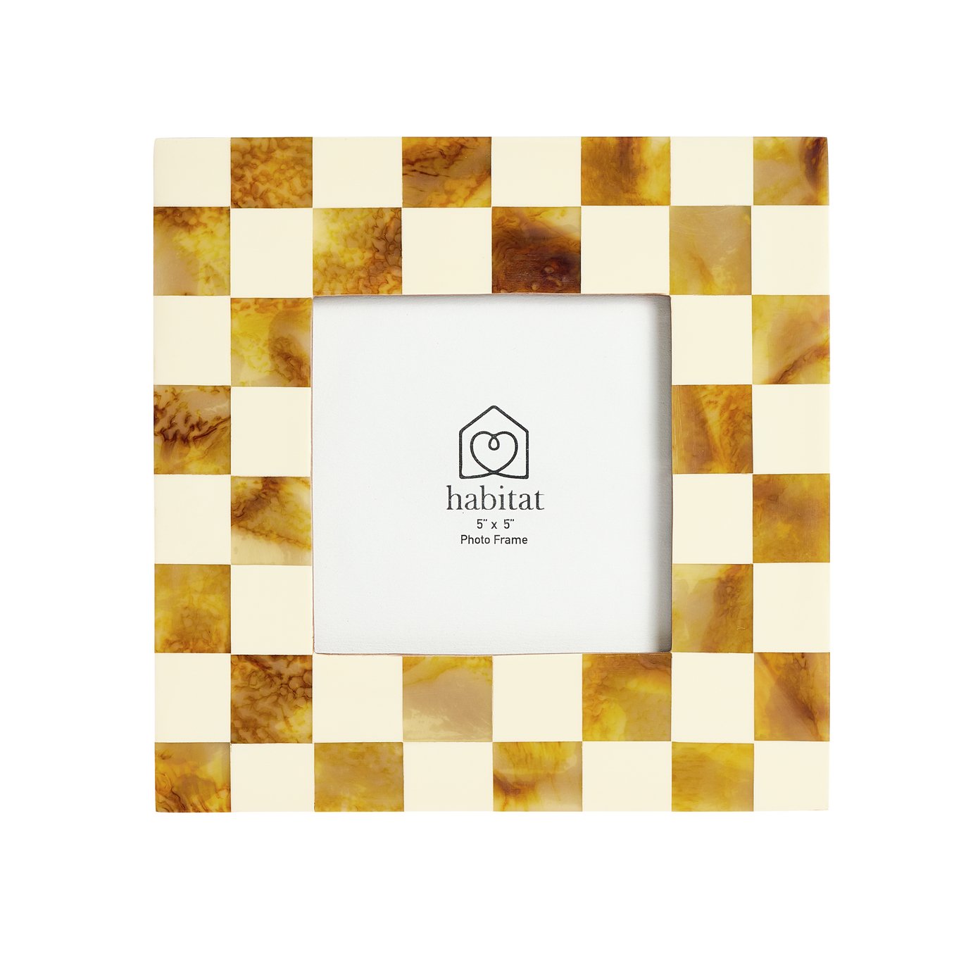 Habitat Checkered Resin Picture Frame - 5x5"