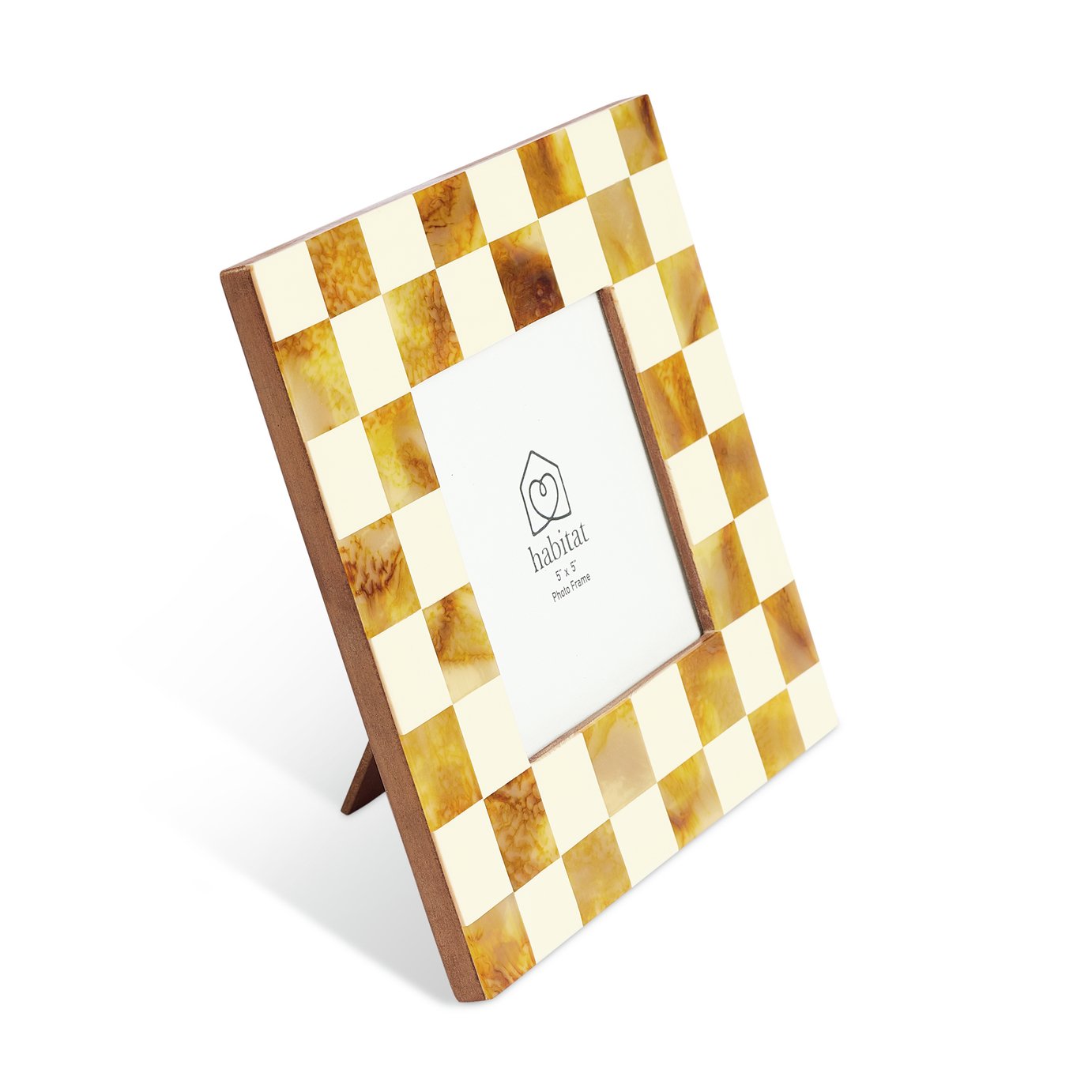 Habitat Checkered Resin Picture Frame - 5x5"