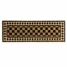 Mighty Mats Chequerboard Black Patio Doormat - 40x120cm