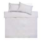 Habitat Cotton Oxford Edge Stripe Grey Bedding Set - Single