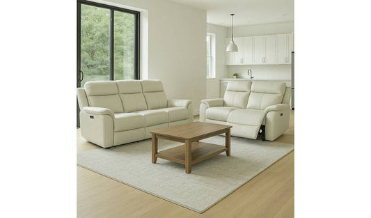 Aspire Kingsmere 3 & 2 Seater Power Recliner Sofa - Pewter