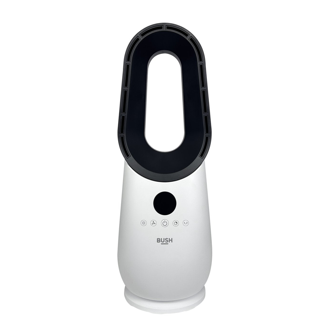 Bush Bladeless White and Black Desk Fan