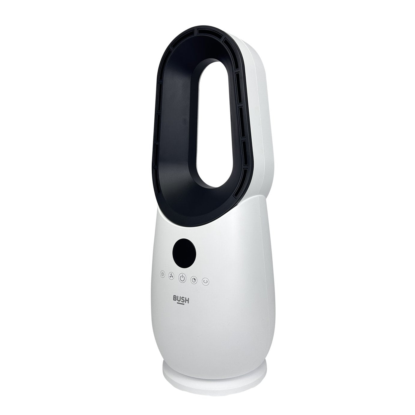 Bush Bladeless White and Black Desk Fan