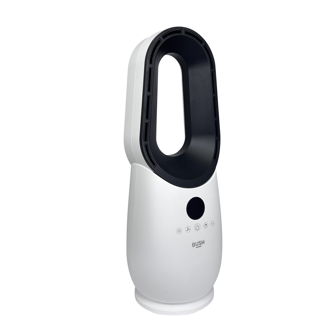 Bush Bladeless White and Black Desk Fan