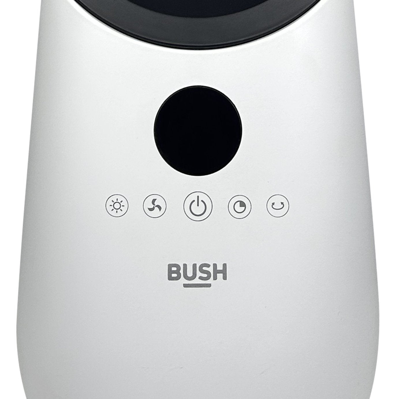 Bush Bladeless White and Black Desk Fan