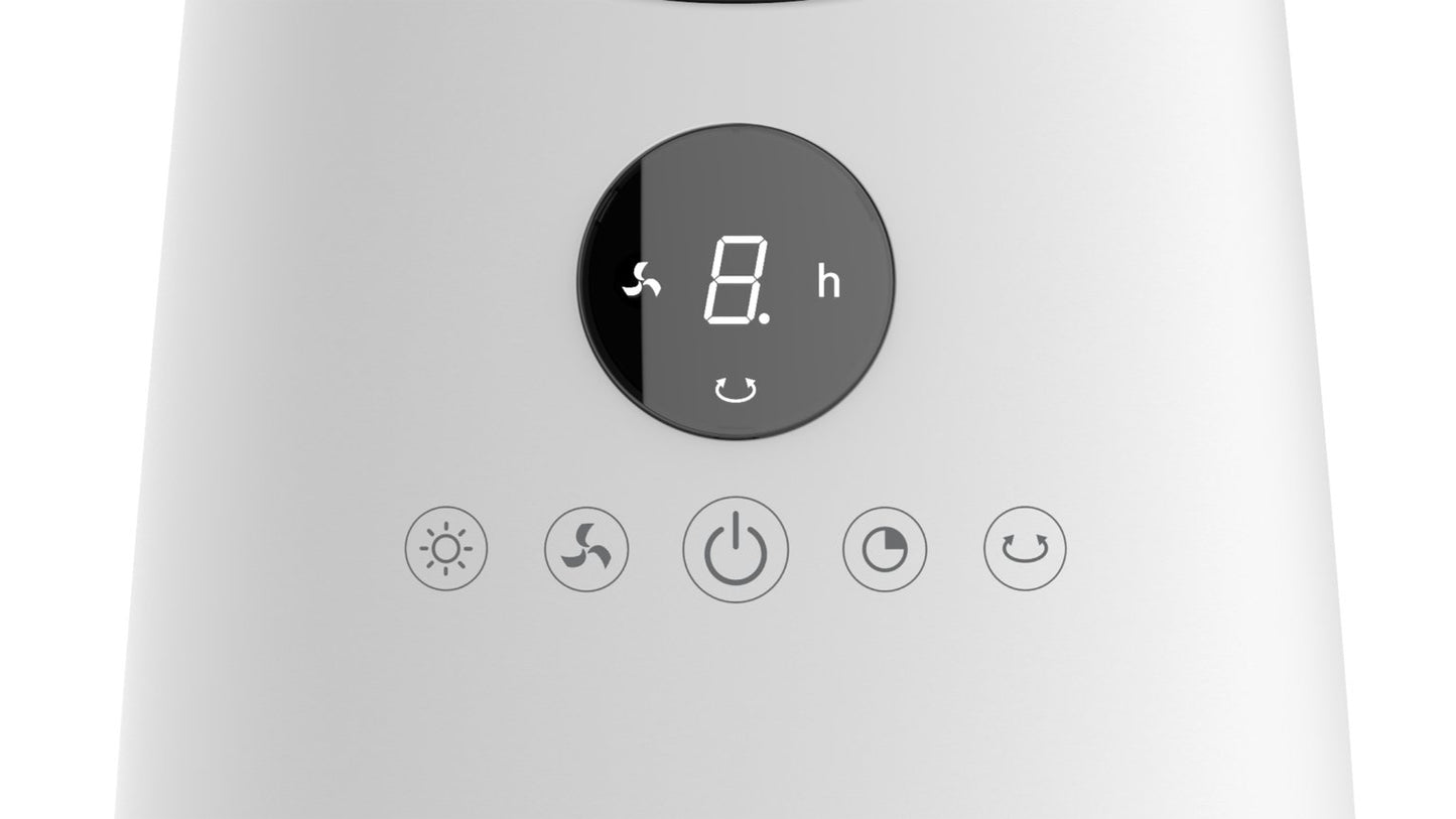 Bush Bladeless White and Black Desk Fan